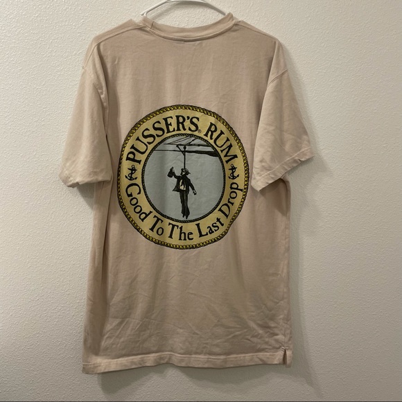pussers Other - Pussers rum alcohol t shrit tan large vtg